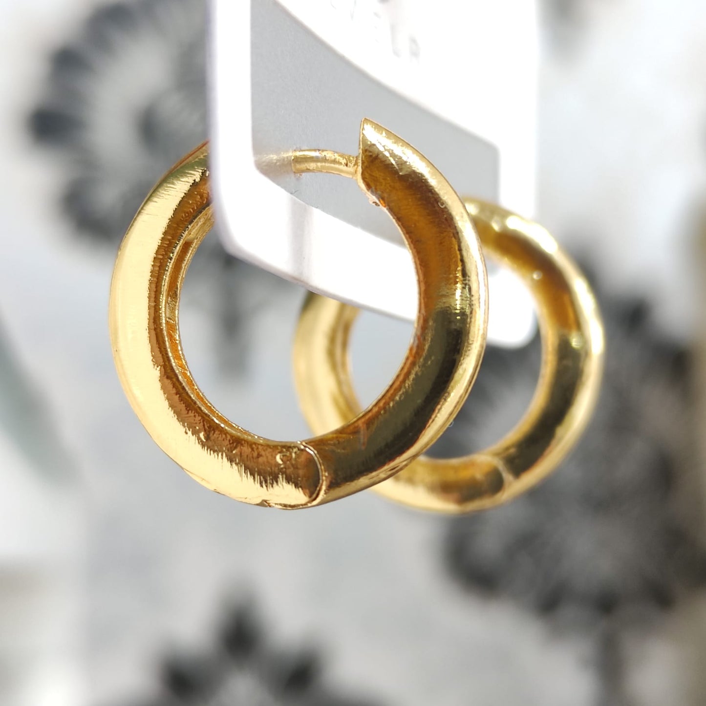Gold Kalın Halka Küpe