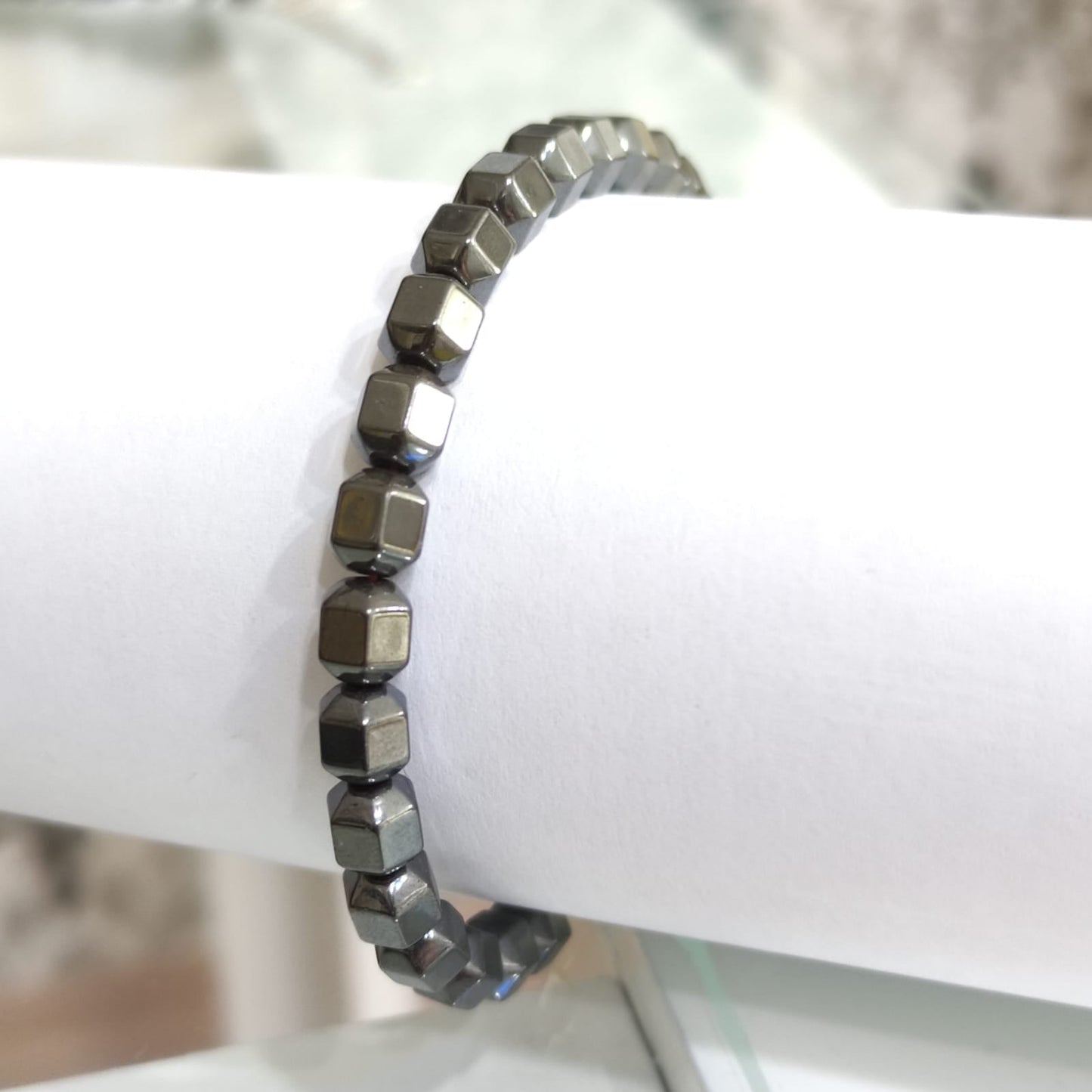 Hematit Doğal Taş Bileklik 6mm